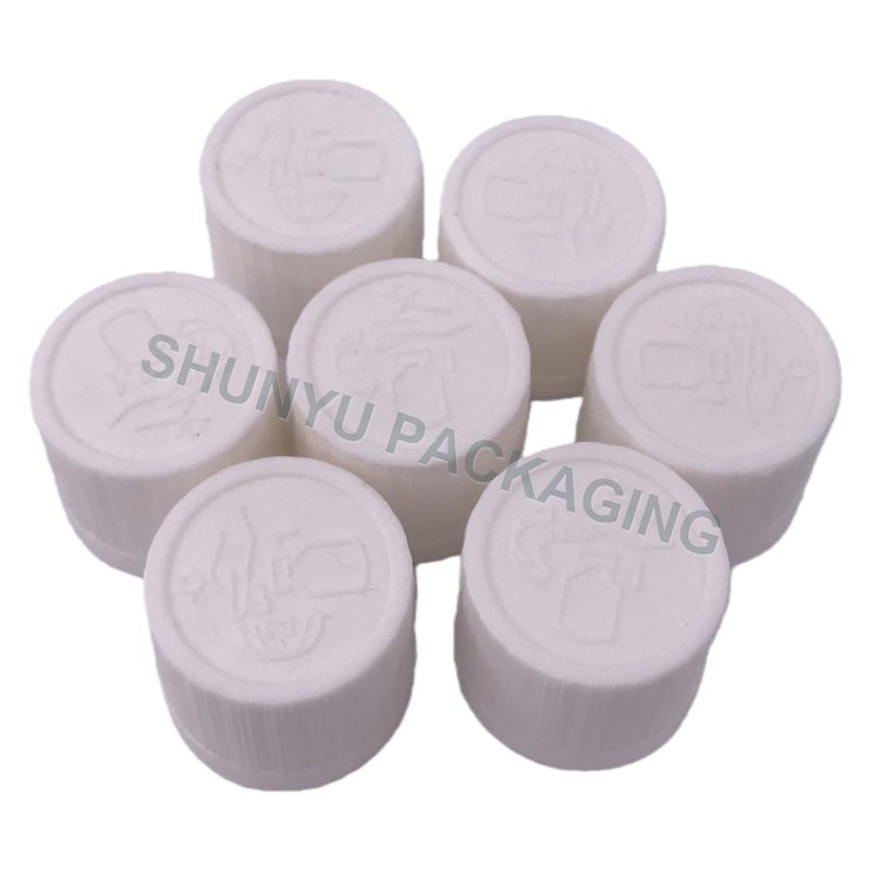 18-415 White Heavy Duty Tamper Evident Cap with LDPE Orifice Reducer Insert