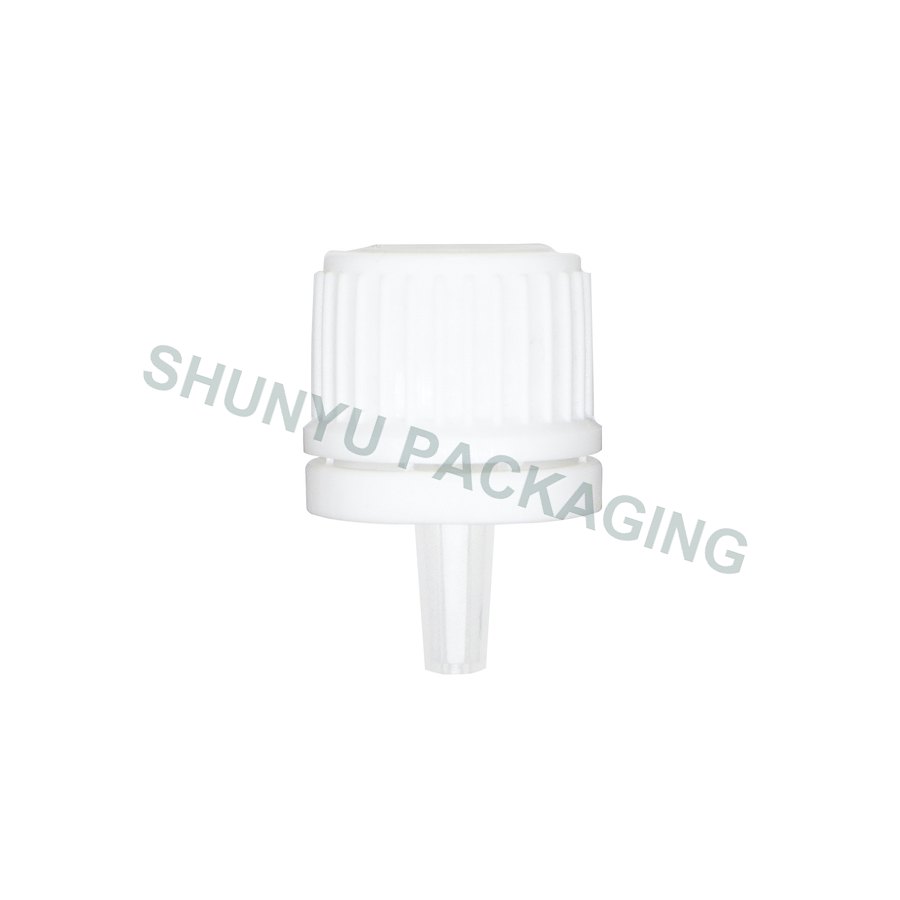 18-415 White Tamper Evident Cap with LDPE Orifice Reducer Insert