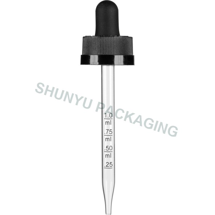 20mm 20-400 Child Resistant Calibrated Glass Dropper for 2 oz Bottles