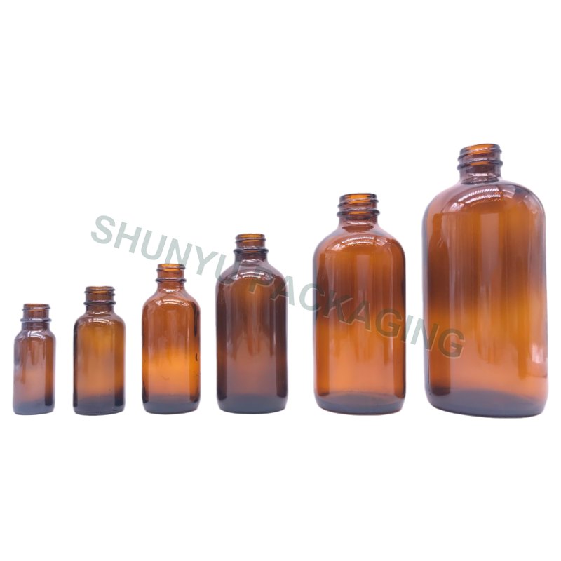 Boston Round Glass Bottles for Essential Oils & Liquid Packaging (15ml-100ml+)