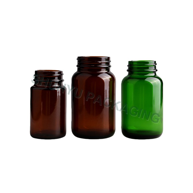 Glass Capsule Bottles for Pharmaceuticals & Supplements (100ml-400ml)